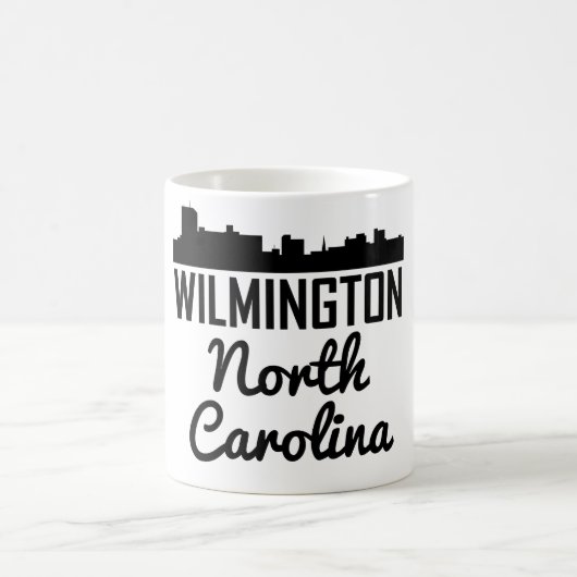 Wilmington-North Carolina-Skyline Kaffeetasse (Mittel)