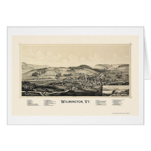 Wilmington, panoramische Karte VT - 1891