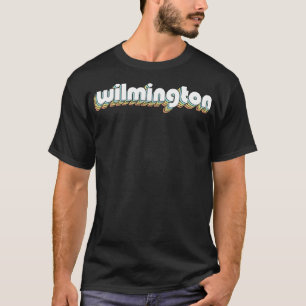 Wilmington Retro Rainbow Typografie verblasster St T-Shirt