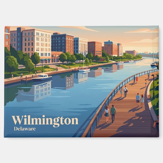 Wilmington Riverfront USA Magnet (Vorderseite)