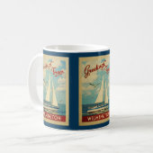 Wilmington Sailboat Vintage Travel Kaffeetasse (Vorderseite Links)
