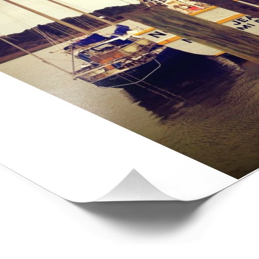 Wilmington Shrimp Boat Fotodruck (Ecke)