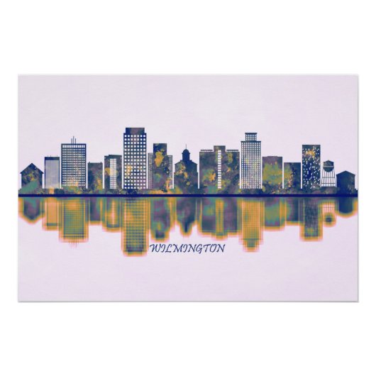 Wilmington Skyline Poster (Vorderseite)