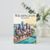 Wilmington USA Postkarte (Stehend Vorderseite)
