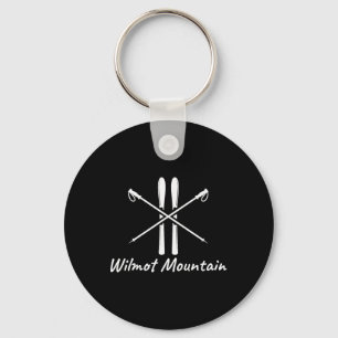 Wilmot Mountain Illinois Skilifte Skifahren Winter Schlüsselanhänger