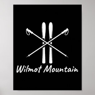 Wilmot Mountain Illinois Skilifte Winter V Poster