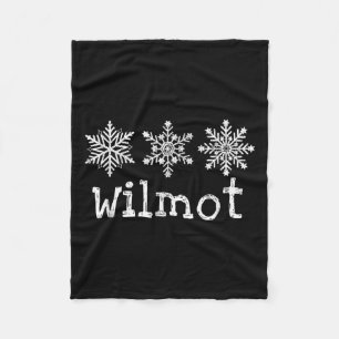Wilmot Mountain Skifahrer Skifahren Ski Schneefloc Fleecedecke