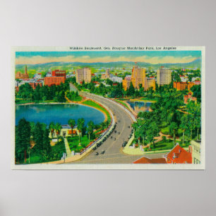 Wilshire Boulevard, General Douglas MacArthur Poster