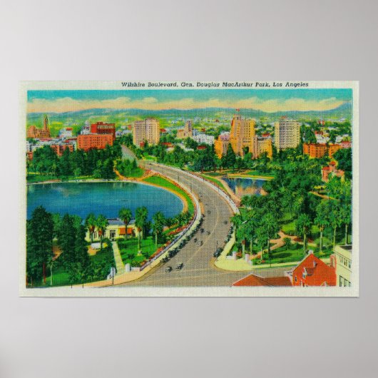 Wilshire Boulevard, General Douglas MacArthur Poster (Vorne)