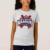 Wilshire Warriors Baseball League Logo T-Shirt (Vorderseite)
