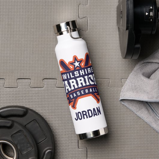 Wilshire Warriors Baseball League Logo Trinkflasche (Fitnessstudio)