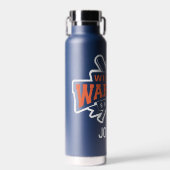 Wilshire Warriors Baseball League White Logo Trinkflasche (Vorne)