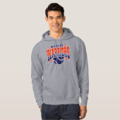 Wilshire Warriors Navy Baseball-Logo Hoodie (Vorne ganz)