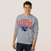 Wilshire Warriors Navy Baseball-Logo Sweatshirt (Vorne ganz)