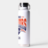 Wilshire Warriors Navy Baseball-Logo Trinkflasche (Rückseite)