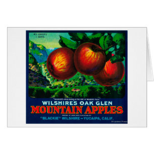 Wilshires Eichen-Schlucht-Apple-Kisten-Aufkleber