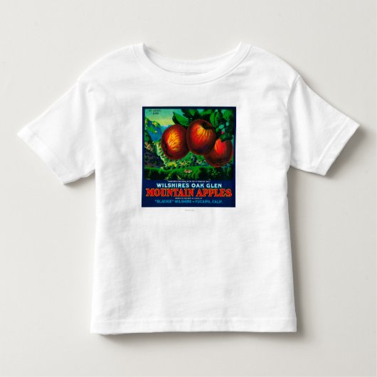 Wilshires Eichen-Schlucht-Apple-Kisten-Aufkleber Kleinkind T-shirt (Vorderseite)