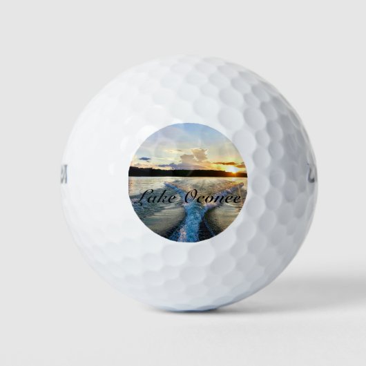 Wilson 500 Golf Ball mit Lake Oconee Foto Design (Vorderseite)