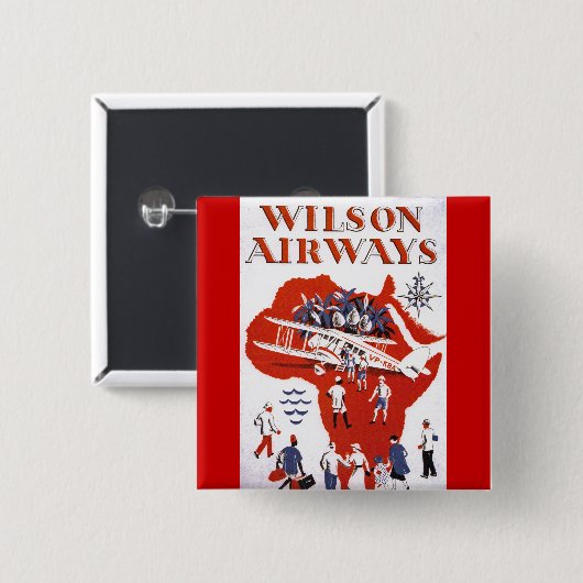 Wilson Airways ~ Afrika Button (Vorne & Hinten)