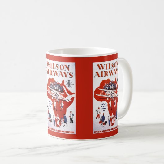 Wilson Airways ~ Afrika Kaffeetasse (VorderseiteRechts)