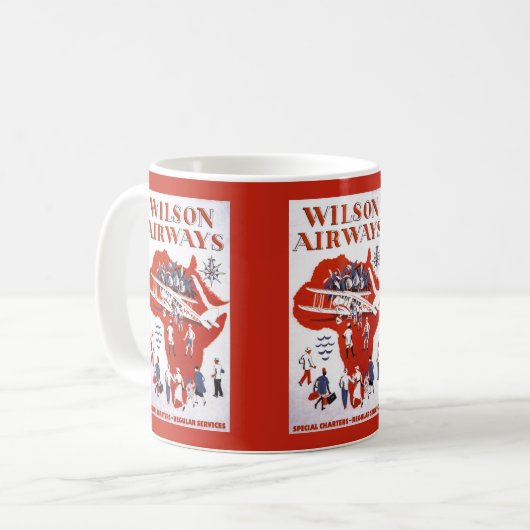 Wilson Airways ~ Afrika Kaffeetasse (Vorderseite Links)