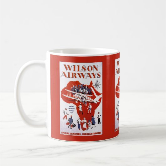 Wilson Airways ~ Afrika Kaffeetasse (Links)