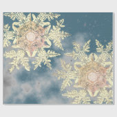 WILSON BENTLEY SNOWFLAKE DESIGN CHRISTMAS GESCHENKPAPIER (Flach)
