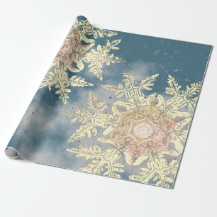 WILSON BENTLEY SNOWFLAKE DESIGN CHRISTMAS GESCHENKPAPIER
