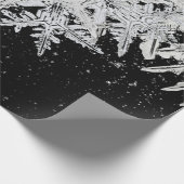 WILSON BENTLEY SNOWFLAKEN AUF DEM NIGHT SKY GESCHENKPAPIER (Ecke)