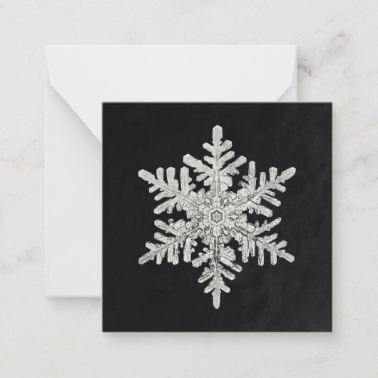 Wilson Bentleys Schneeflocke Mitteilungskarte (Vorderseite)