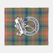 Wilson Clan Abzeichen Tartan Kariert Fleecedecke (Vorderseite (Horizontal))
