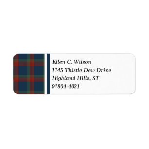 Wilson Clan Blue, Green und Red Scottish Tartan