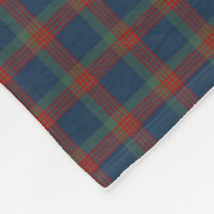 Wilson-Clanblauer, grüner und roter Tartan Fleecedecke