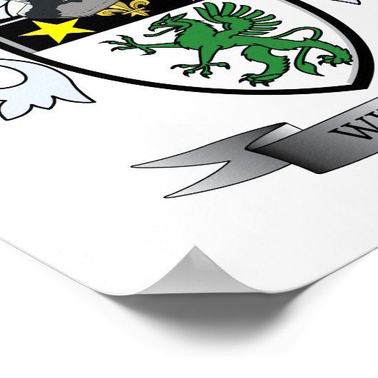 Wilson Coat of Arms Poster (Ecke)