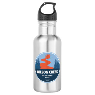 Wilson Creek Wild und Landschaftlicher Fluss North Edelstahlflasche