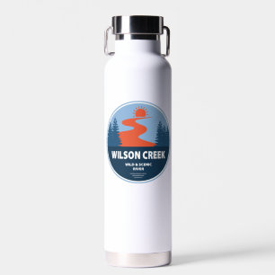 Wilson Creek Wild und Landschaftlicher Fluss North Trinkflasche