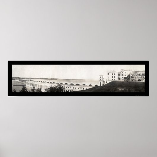 Wilson Dam Power House Foto 1933 Poster (Vorne)