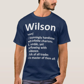 WILSON Definition Personalisiert Name Funny Gift T-Shirt