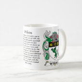 Wilson-Familien-Wappen Tasse (VorderseiteRechts)