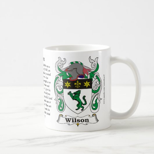 Wilson-Familien-Wappen Tasse (Rechts)