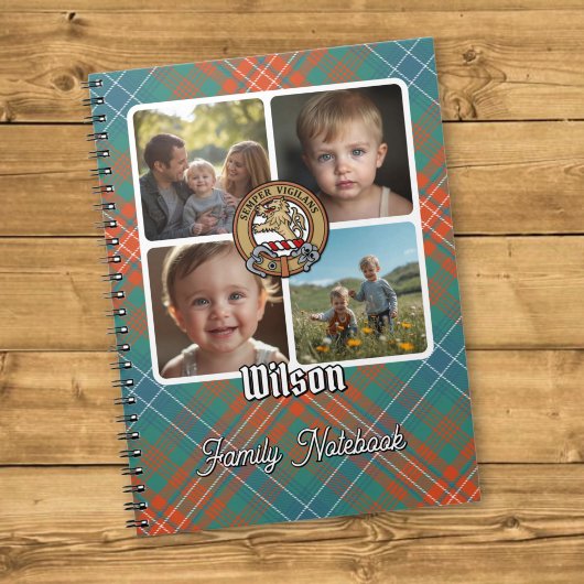 Wilson Familienfoto-Collage Notizblock