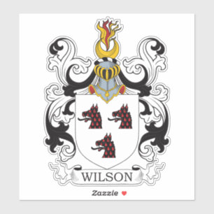 Wilson Familienwappen Aufkleber