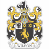 Wilson Familienwappen Aufkleber (Vorderseite)
