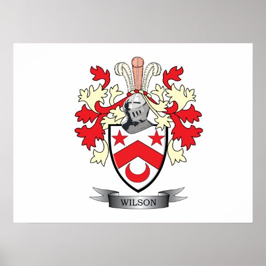 Wilson Familienwappen Coat of Arms Poster (Vorne)
