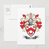 Wilson Familienwappen Coat of Arms Postkarte (Vorne/Hinten)