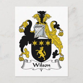 Wilson Familienwappen Postkarte