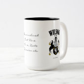 Wilson Familienwappen, Translation & Meaning Zweifarbige Tasse (VorderseiteRechts)