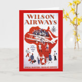 Wilson-Fluglinien ~ Afrika Karte (Gelbe Blume)