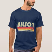 WILSON Gift Name Personalisiert Funny Retro T-Shirt (Vorderseite)
