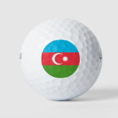 Wilson Golf Ball mit der Flagge Aserbaidschans (Vorderseite)